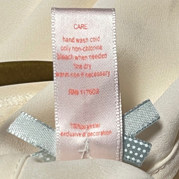 Downeast Basics Ivory Lace Front Blouse Peplum Waist NWT XL‎ - Picture 6 of 6